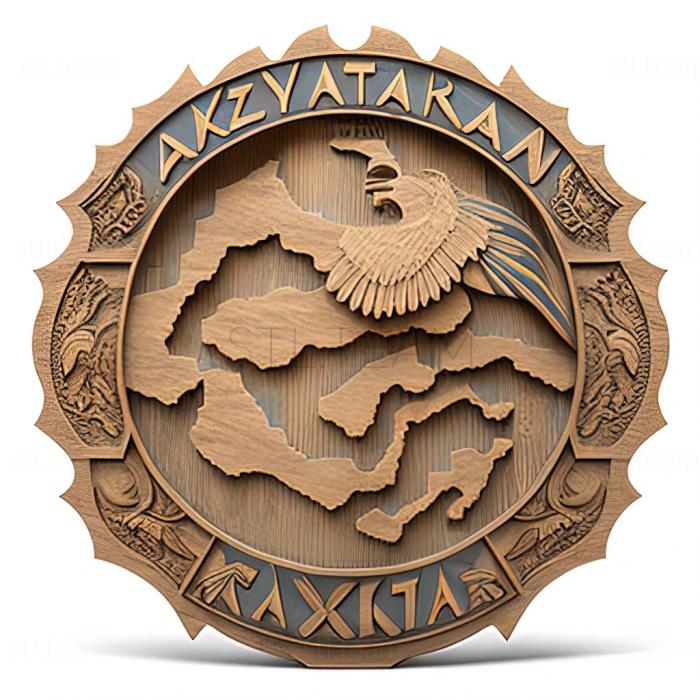 3D модель Казахстан Республика Казахстан (STL)